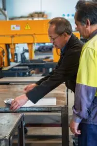 Workers on the shop floor